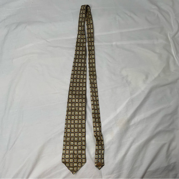 PFIZER Logo Patterned 100% Silk Men’s Neck Tie - Picture 3 of 5